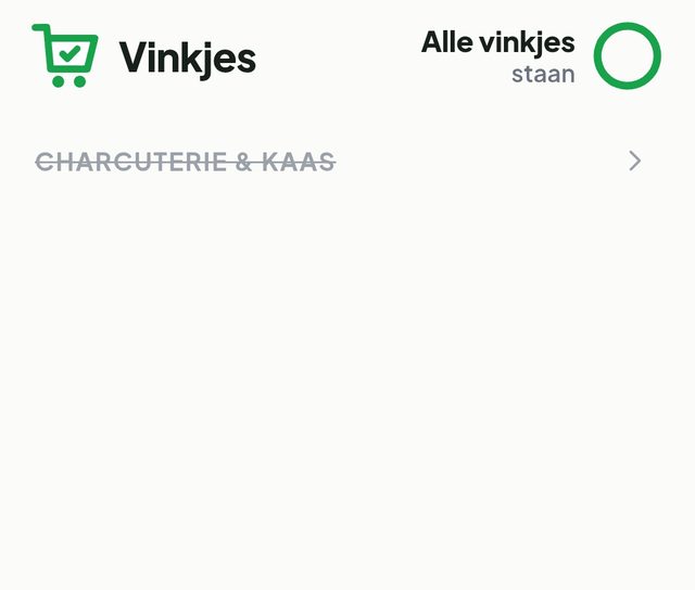 Vinkjes op normale grootte